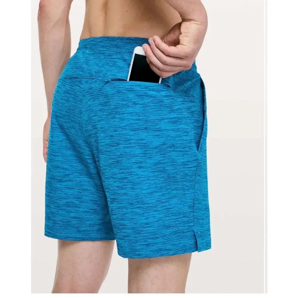 Lululemon Channel Cross Swim Shorts Blue Men’s Medium Quick Dry